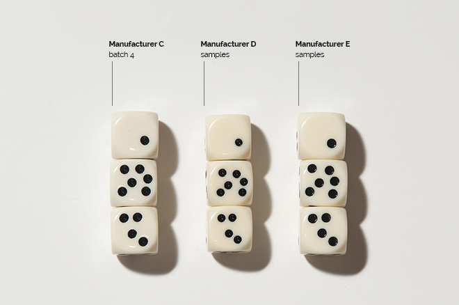 manufacturing dice